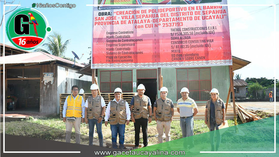 Polideportivo del Barrio San José, una apuesta por el deporte y la recreación en Sepahua