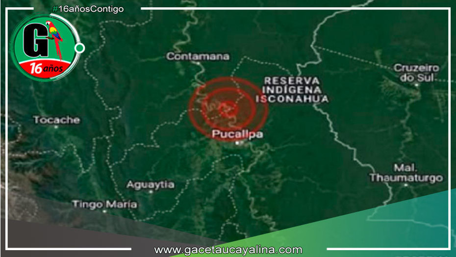 Temblor de 4.3 grados sacude la ciudad de Pucallpa