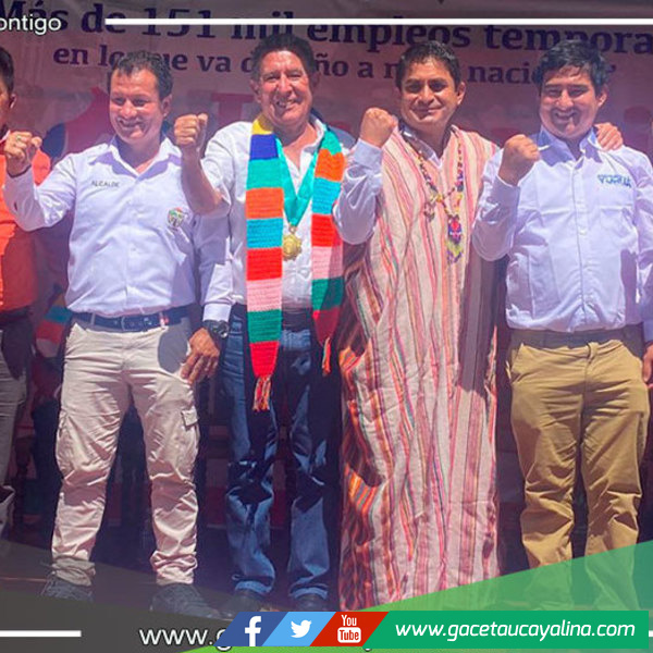 Alcalde de Sepahua concreta importante paquete laboral en la firma de convenio del programa LURAWI PERÚ