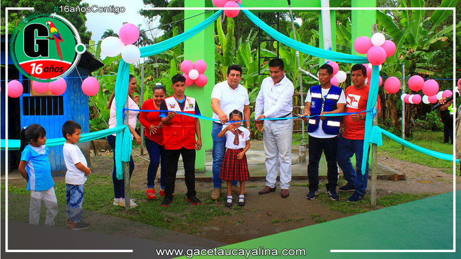 Goreu entrega estructura de concreto para tanque elevado en caserío Isla Libertad