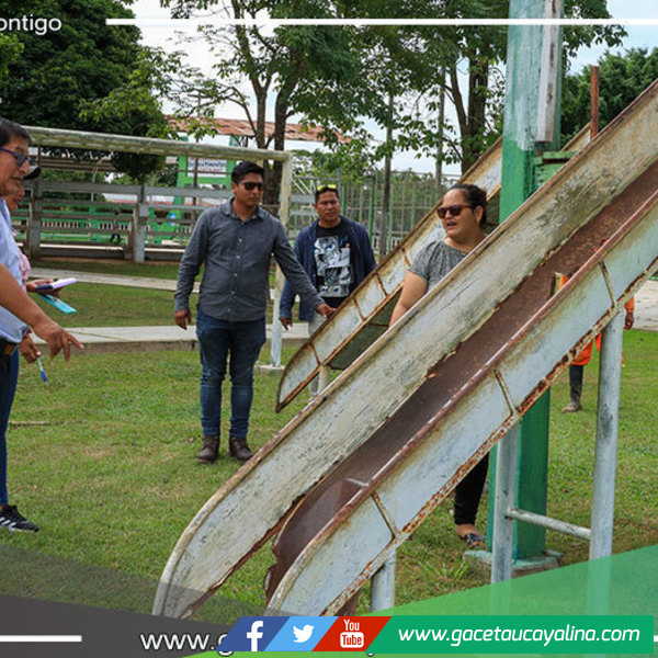 Autoridades municipales verifican y evalúan el estado del mirador Shiringal en Contamana