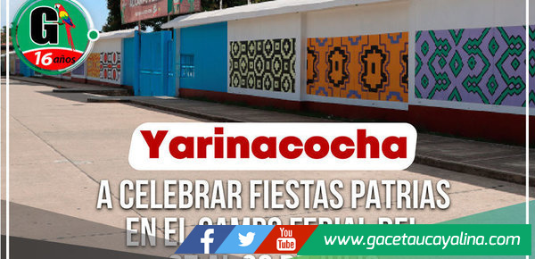 Feria por Fiestas Patrias con presentaciones artísticas en Yarinacocha