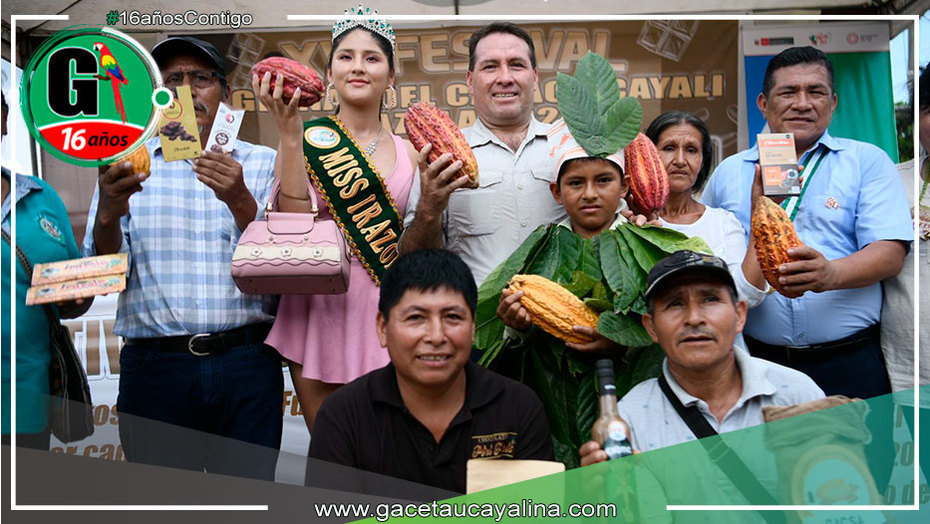 Con éxito se realizó el XVI Festival Regional del Cacao en Irazola