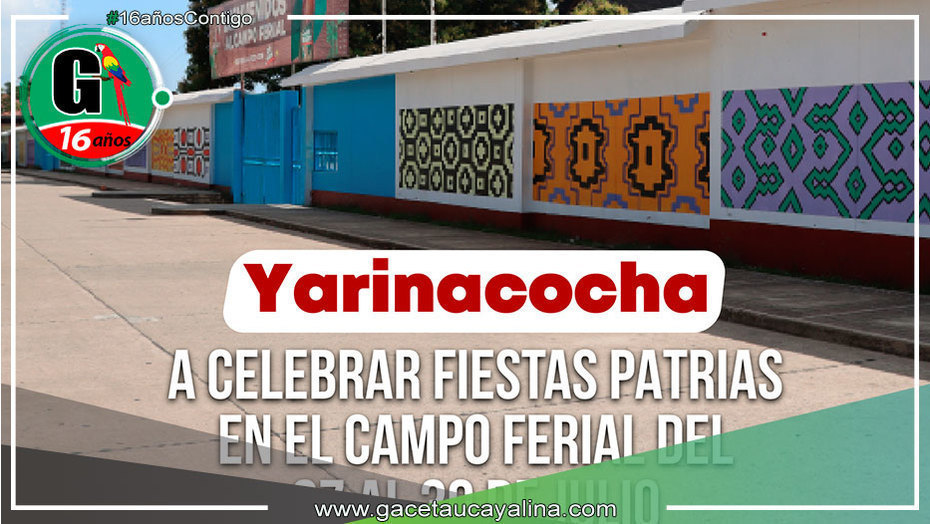 Feria por Fiestas Patrias con presentaciones artísticas en Yarinacocha