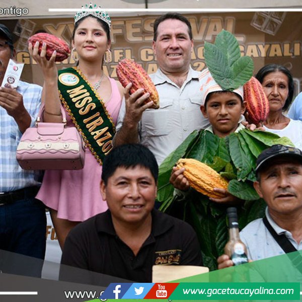 Con éxito se realizó el XVI Festival Regional del Cacao en Irazola