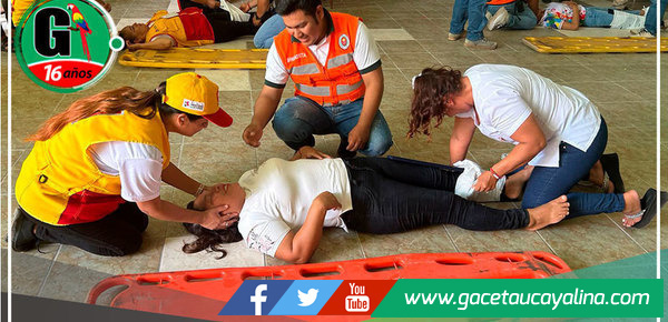 Realizan taller de primero auxilios vinculados a la gestión del riesgo de desastre en Pucallpa