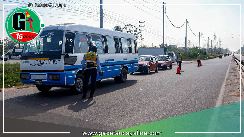 Realizan operativo contra el transporte informal en el Km. 10 Pucallpa