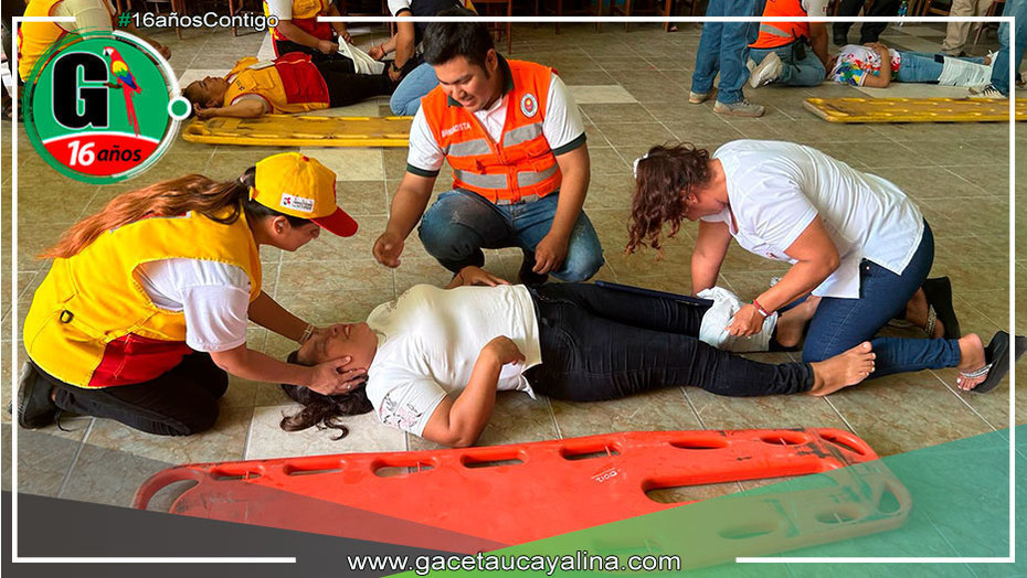 Realizan taller de primero auxilios vinculados a la gestión del riesgo de desastre en Pucallpa