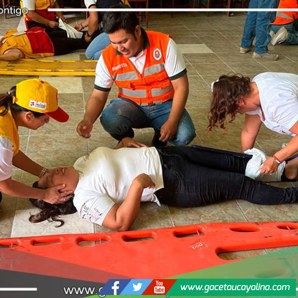 Realizan taller de primero auxilios vinculados a la gestión del riesgo de desastre en Pucallpa