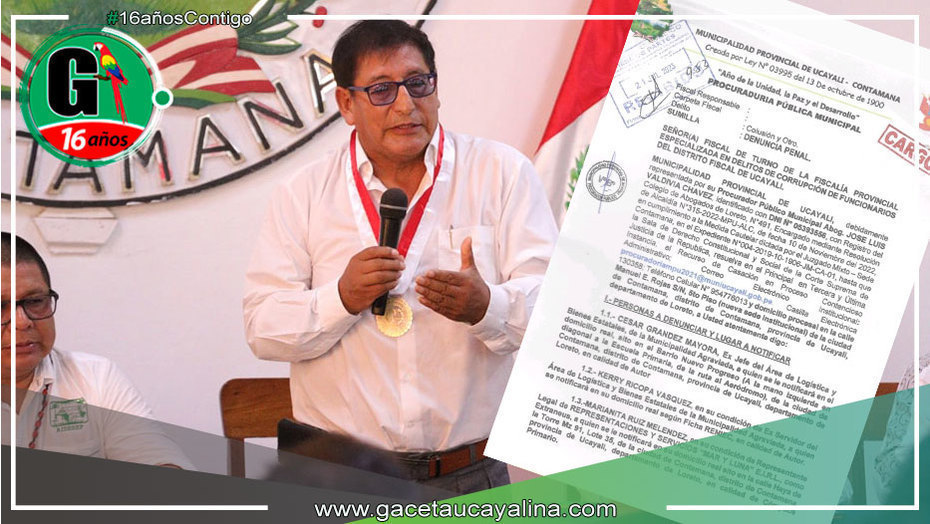Alcalde de Contamana Denuncia Irregularidades en Adquisición de Materiales para el Mercado Señor de los Milagros