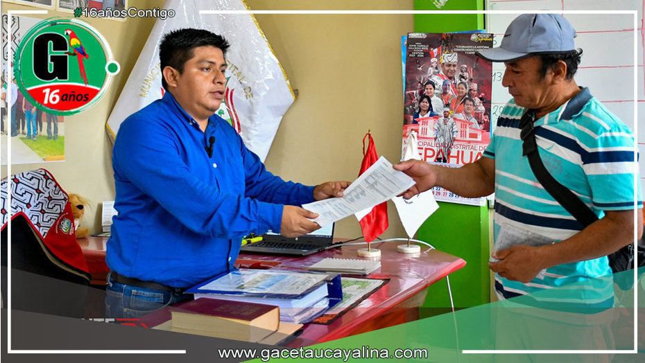 Alcalde de Sepahua impulsa Proyecto Educativo en Barrio Santa Elena