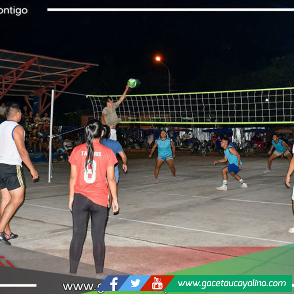 Emocionante Campeonato de "Vóley Mixto" en Sepahua en conmemoración al Día Internacional de la Juventud