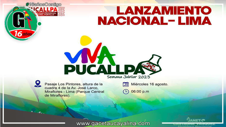 MPCP presenta programación oficial de actividades del Viva Pucallpa 2023