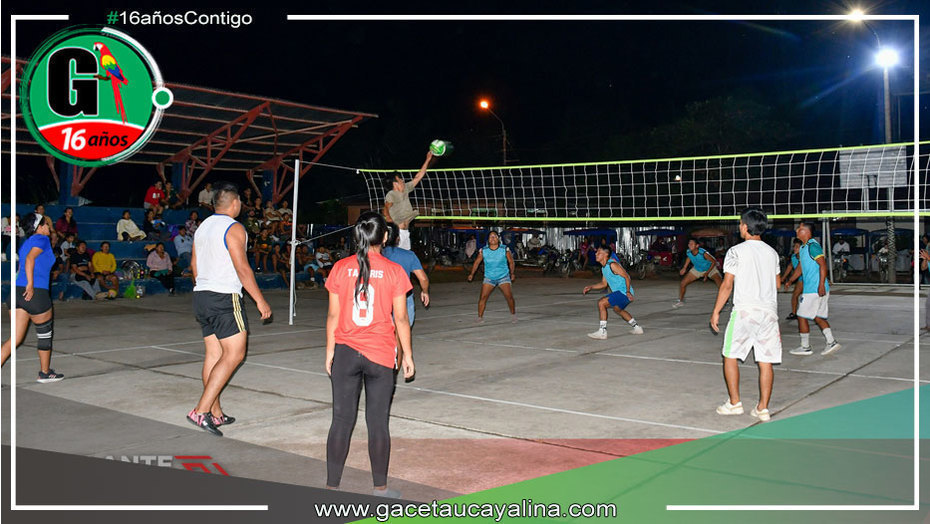 Emocionante Campeonato de "Vóley Mixto" en Sepahua en conmemoración al Día Internacional de la Juventud
