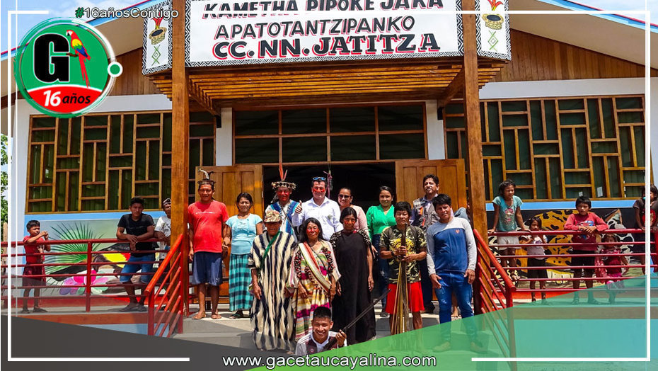 Alcalde de Tahuanía Inaugura Obra de Mejoramiento en Comunidad Nativa de Jatitza