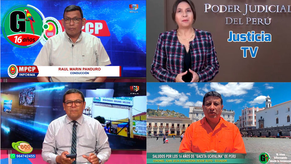 Noticieros y Medios de Comunicación saludaron a Gaceta Ucayalina por sus 16 Años