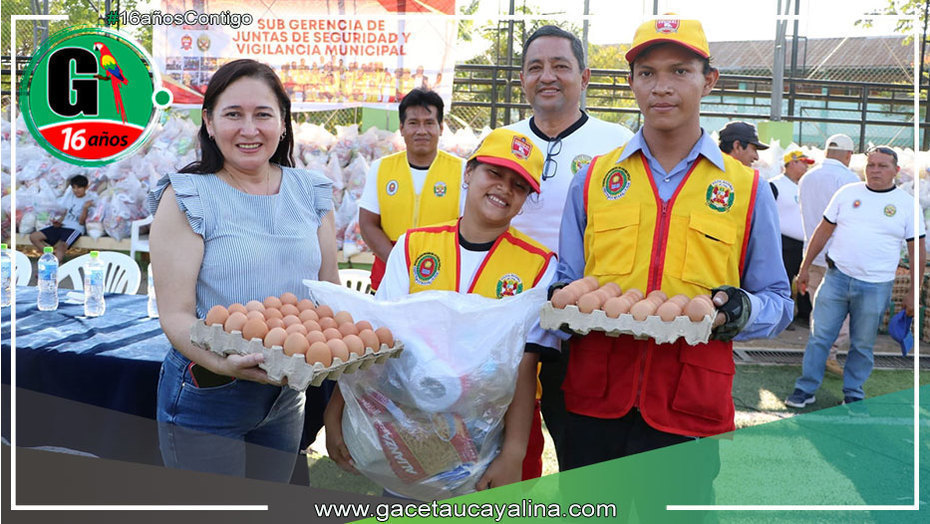 Alcaldesa de Coronel Portillo Fortalece Apoyo a Juntas Vecinales de Callería con Entrega de Víveres