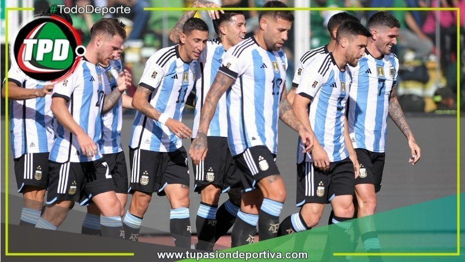 Argentina sin Messi y de visita goleó a Bolivia en La Paz
