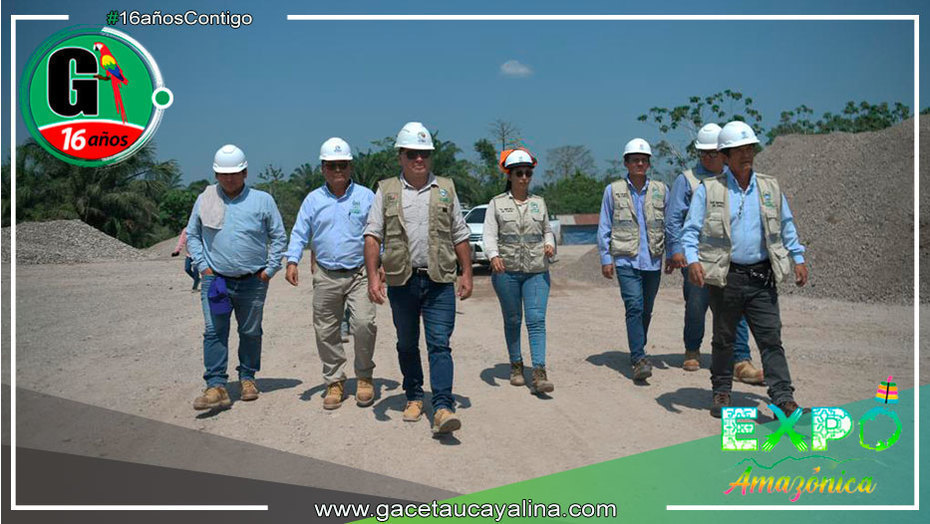 Gobernador Gambini sigue supervisando el avance de obras emblemáticas en Ucayali