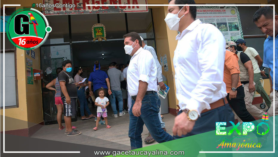 Gambini supervisa ambientes del Hospital Amazónico de Yarinacocha