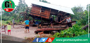 Pasco: vientos fuertes causan daños en techos de viviendas