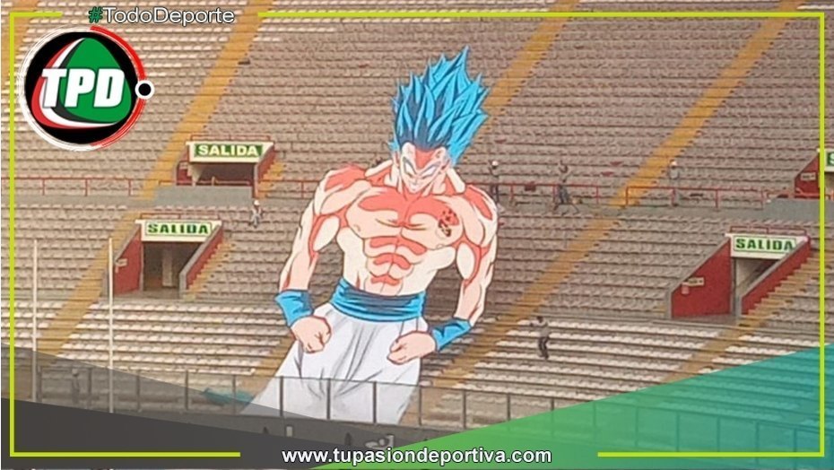Hinchada de Sporting Cristal prepara mosaico de Goku ante Universitario