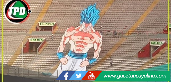 Hinchada de Sporting Cristal prepara mosaico de Goku ante Universitario 