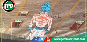 Hinchada de Sporting Cristal prepara mosaico de Goku ante Universitario 