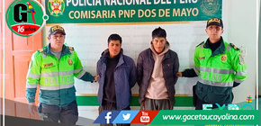 Huánuco: Primos son detenidos sindicados de violar a una enfermera