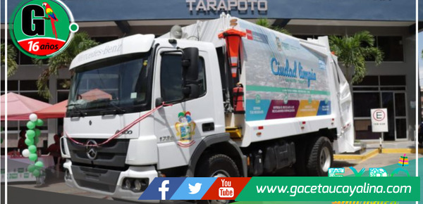 Las recién llegadas compactadoras de la MPSM transitan sin placas ni seguro SOAT. 