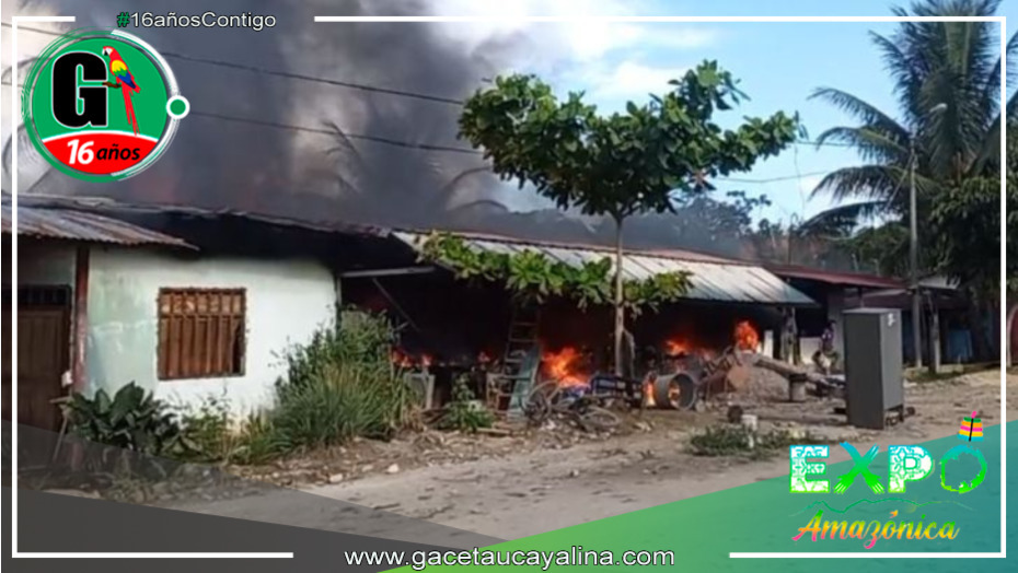 Incendio en Santa Lucía provoca enormes daños materiales en las casas debido a su magnitud
