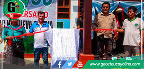 Alcalde de Tahuanía, "Gallito", entrega obra de mejora en comunidad nativa Nueva Fenicia