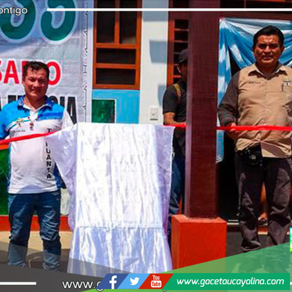 Alcalde de Tahuanía, "Gallito", entrega obra de mejora en comunidad nativa Nueva Fenicia