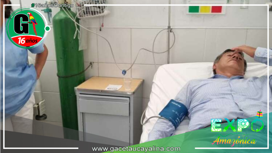 Ernesto Peña fue internado de emergencia al hospital