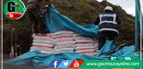 Operación en Junín descubre y confisca más de 300 sacos de sustancias químicas para la fabricación de drogas