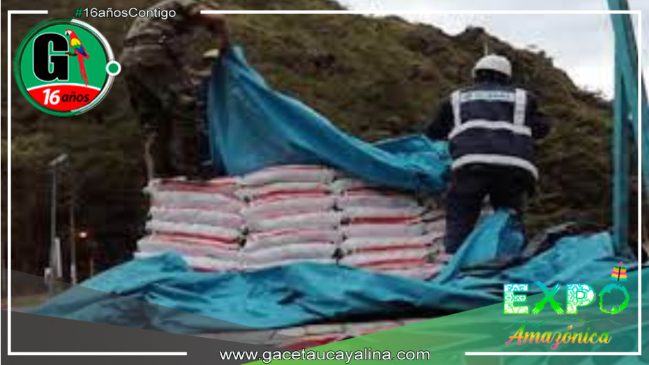 Operación en Junín descubre y confisca más de 300 sacos de sustancias químicas para la fabricación de drogas