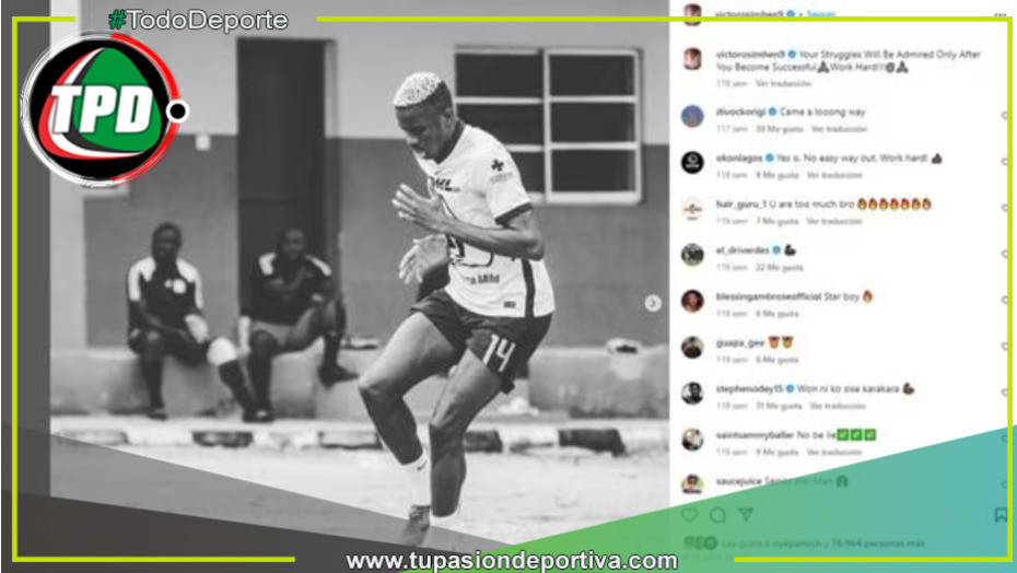 Victor Osimhen elimina imágenes del Napoli en su Instagram, pero mantiene la de Pumas.