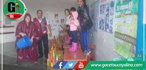 Realización de simulacro en Instituciones Educativas de la región de San Martín 