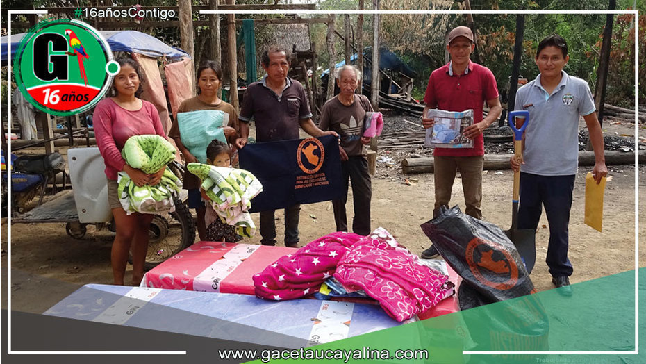 Municipalidad de Tahuania brinda apoyo a familia afectada por incendio en Nueva Italia