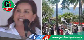 Protestas y enfrentamientos con la policía por visita de Dina Boluarte en Chanchamayo