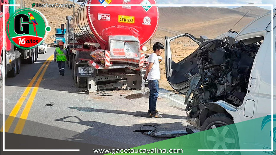 Trágica Colisión entre Minivan y Camión Cisterna en Carretera Central deja Cinco Muertos