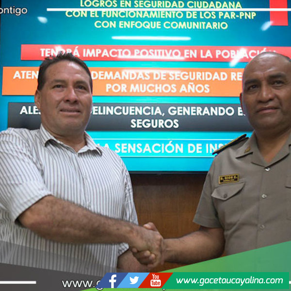 GOREU instalará cinco minicomisarías en puntos estratégicos de Pucallpa