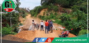 Inspección de Avances en el Puente "Al Fondo Hay Sitio" por la Municipalidad Provincial de Ucayali
