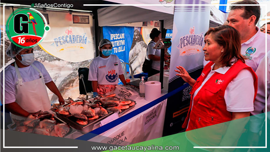Ministra de la Producción clausura programa "Cocinando con pescado" y lanza feria "Mi Pescadería" en Ucayali