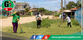 Compromiso municipal: Equipo de Parques y Jardines transforma el aspecto de Manantay