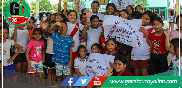 Alcalde de Manantay lidera iniciativa para el desarrollo de capacidades y habilidades durante las vacaciones