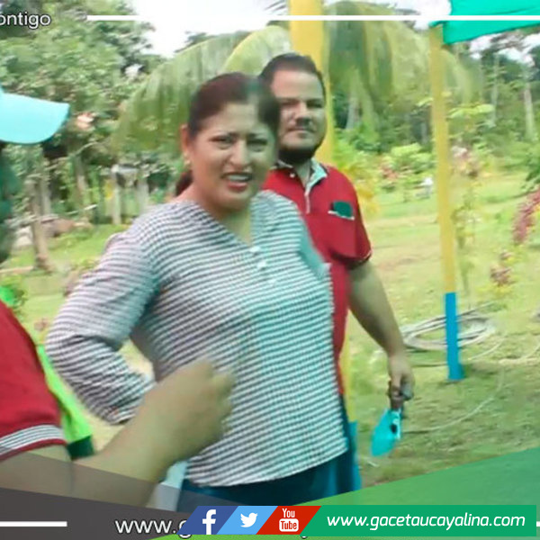 Gerente Municipal Dra. Karen Del Águila Pinedo Supervisa Estado de Áreas Verdes y Vivero en Coronel Portillo