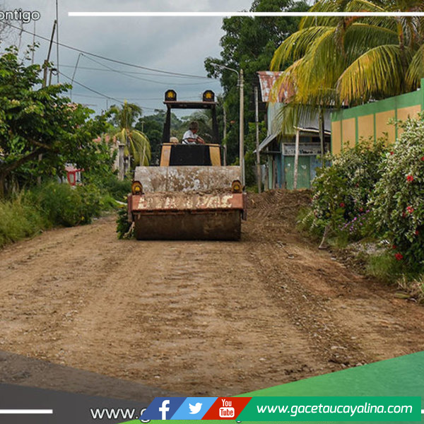 Municipalidad de Atalaya, arregla Calles en Puerto Brando y Barrio Pascual Alegre