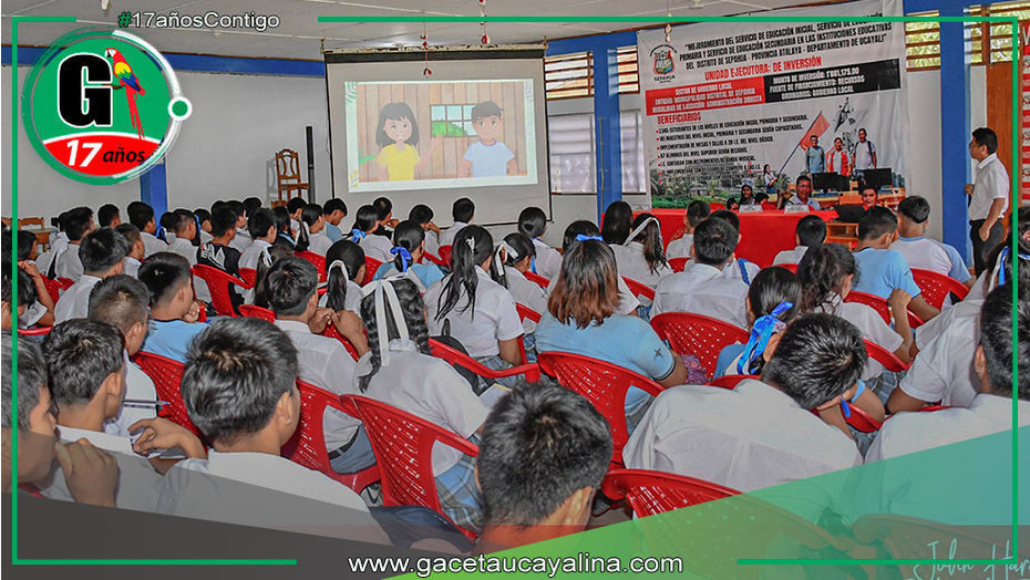 Alumnos de Sepahua reciben educación sobre prevención y salud