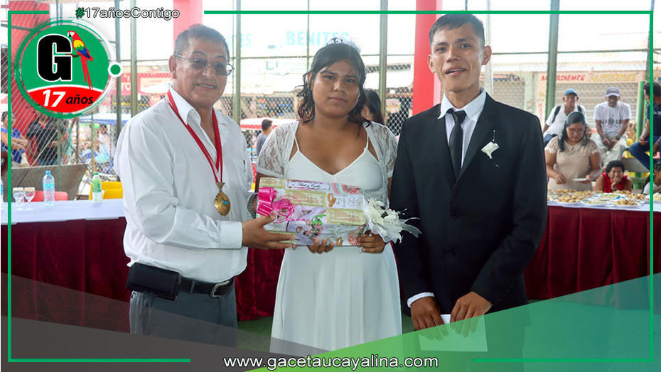 Treinta parejas se casan en Aniversario de la Provincia de Ucayali